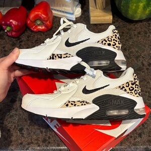 Women’s Nike Air Max Excee - Black, White and Leopard Sneakers
